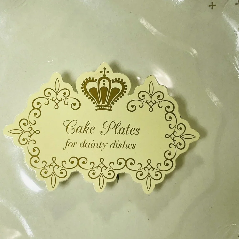 Pretty Tea Party Cake Plates Floral Talking Tables 7 Inch Paper Plates 12 Pack